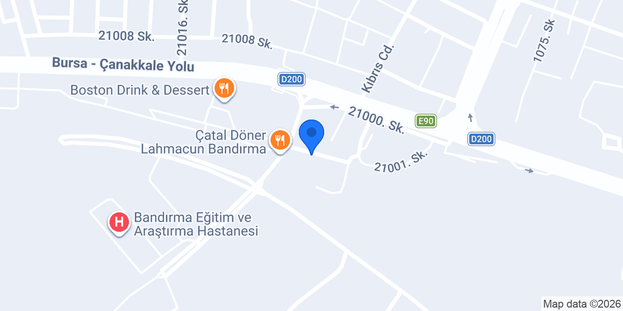 Bandırma Final Okulları konumu