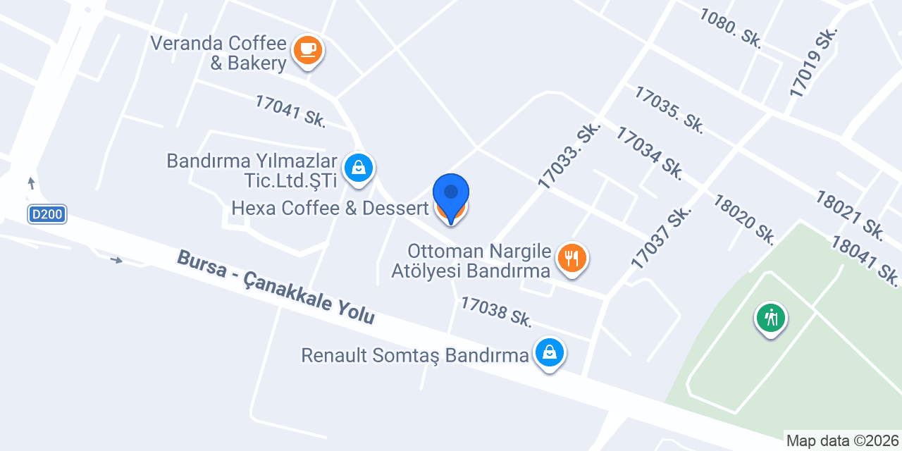 Hexa Coffee & Dessert konumu