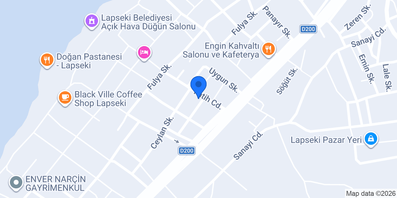 LAPSEKİ GÜVEN EMLAK konumu