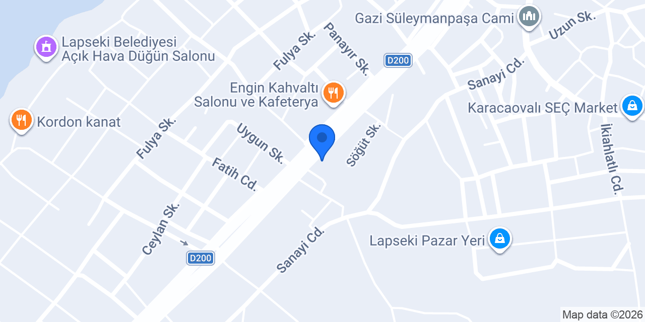 KUMSAL mobilya konumu