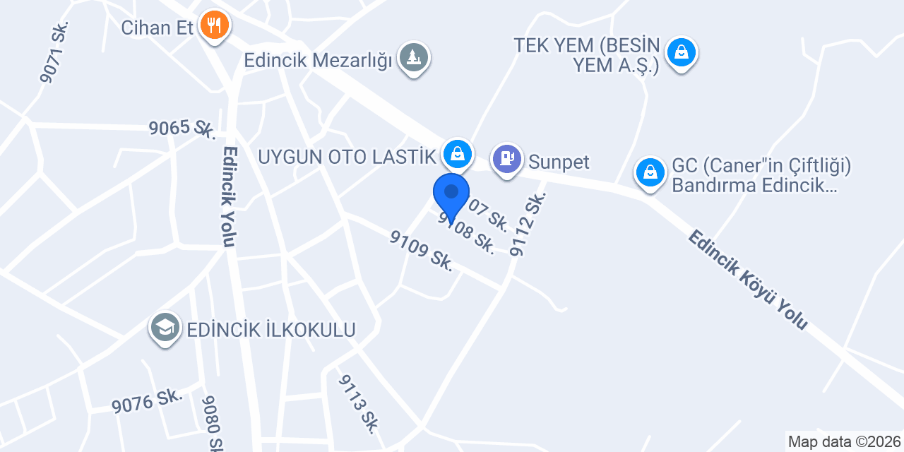 Edincik Halı Yıkama konumu
