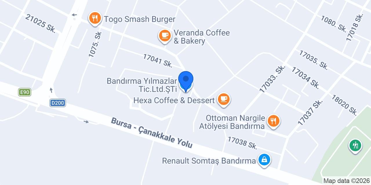 Bandırma Yılmazlar Tic.Ltd.ŞTi. konumu