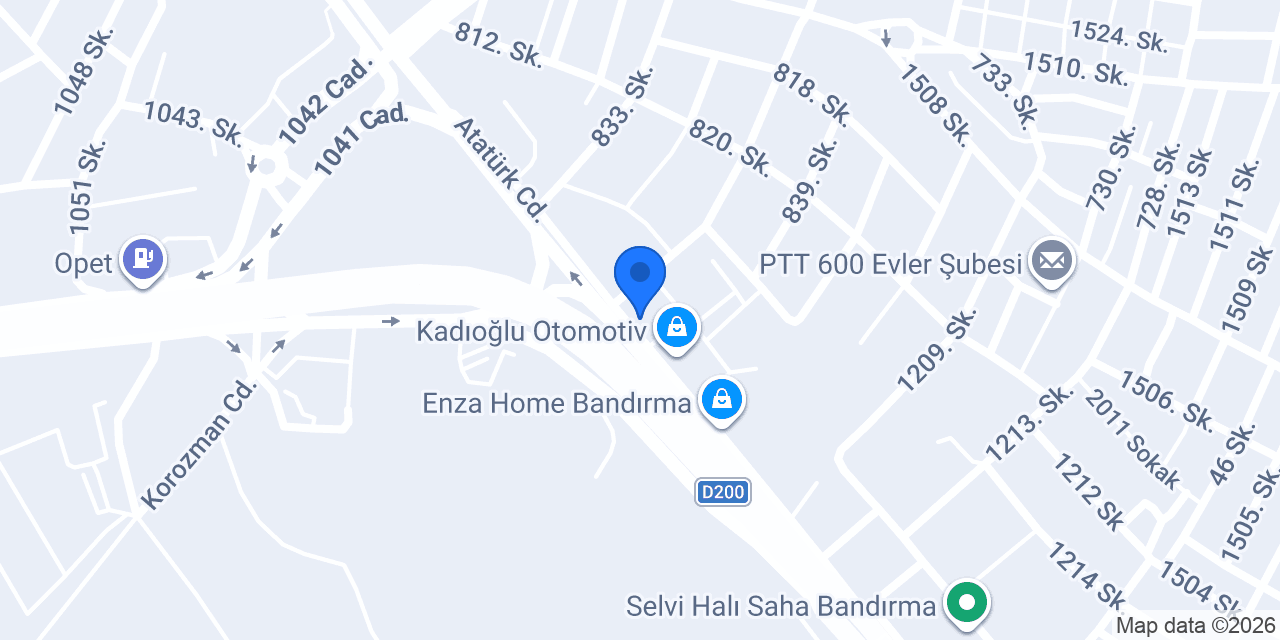BANDIRMA ERSER YAPI MALZEMELERİ konumu