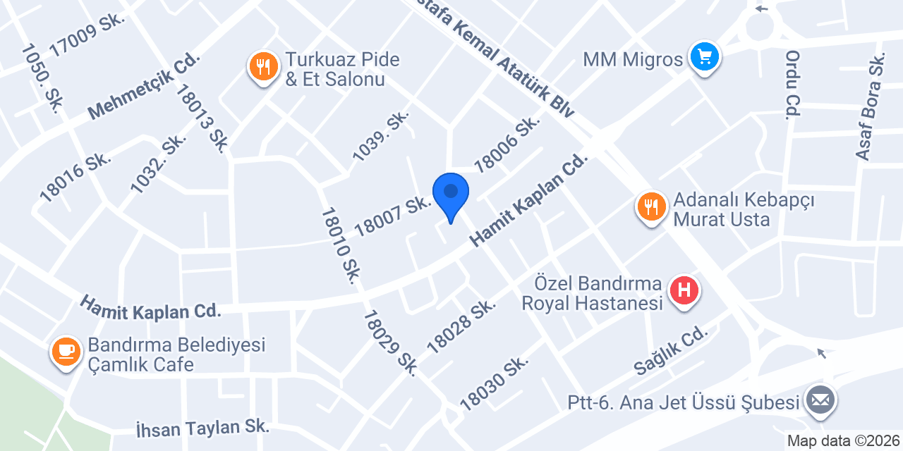 Manolya Bayan Kuaforu konumu