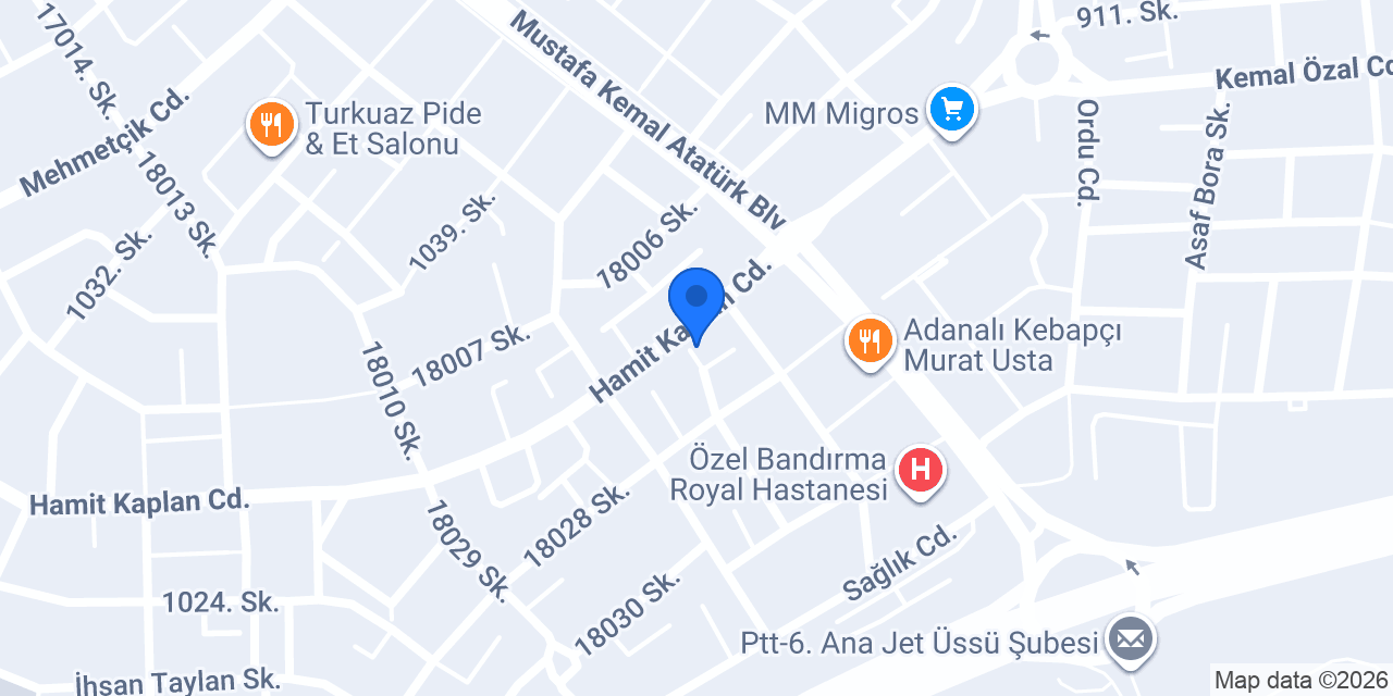 Özel Bandırma D.Ç. VIP Kurs Merkezi konumu