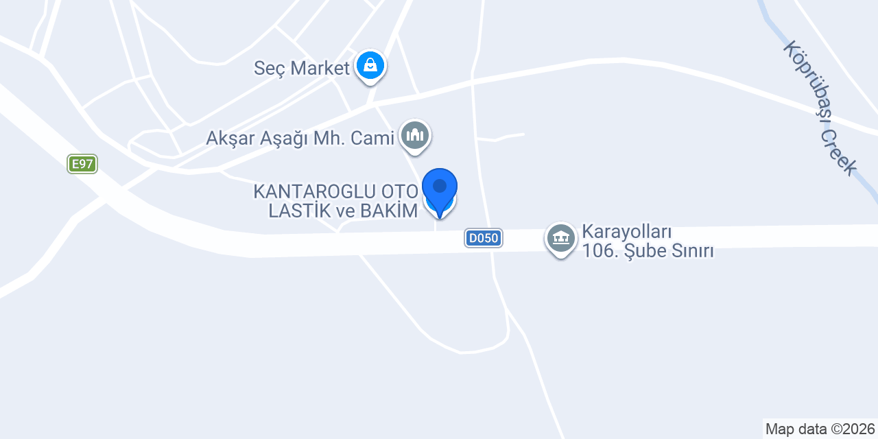 KANTAROGLU OTO LASTİK ve BAKİM konumu