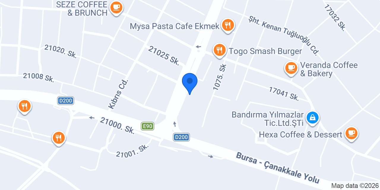 BANDIRMA AYYILDIZ SİGORTA LTD.ŞTİ konumu