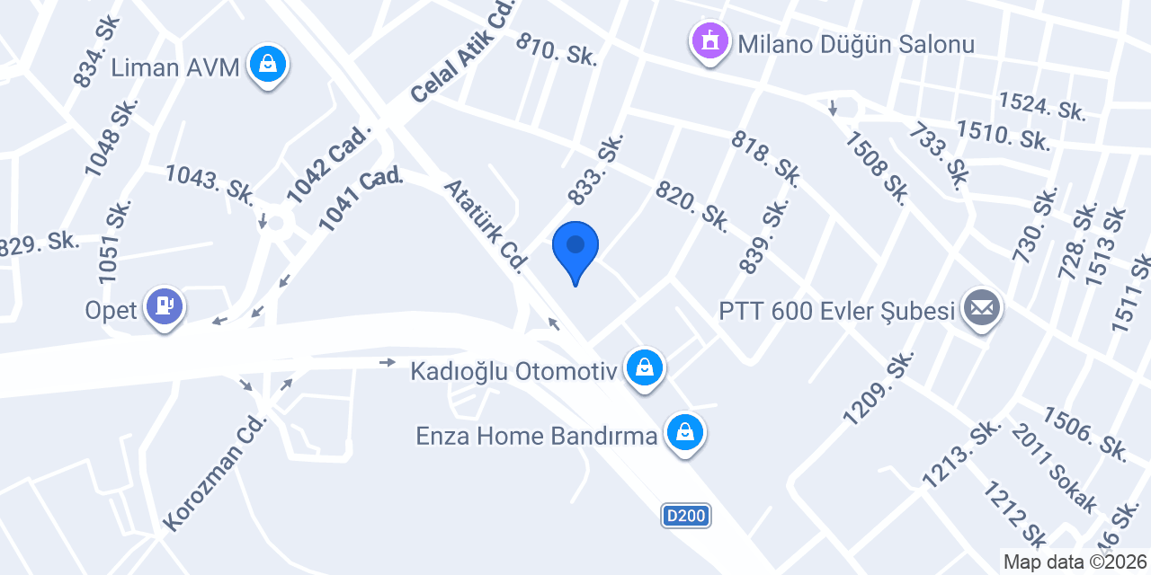 Bandırma Yapı Market konumu