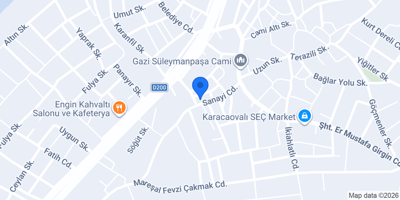 1001 Çeşit Hüseyin Şen konumu
