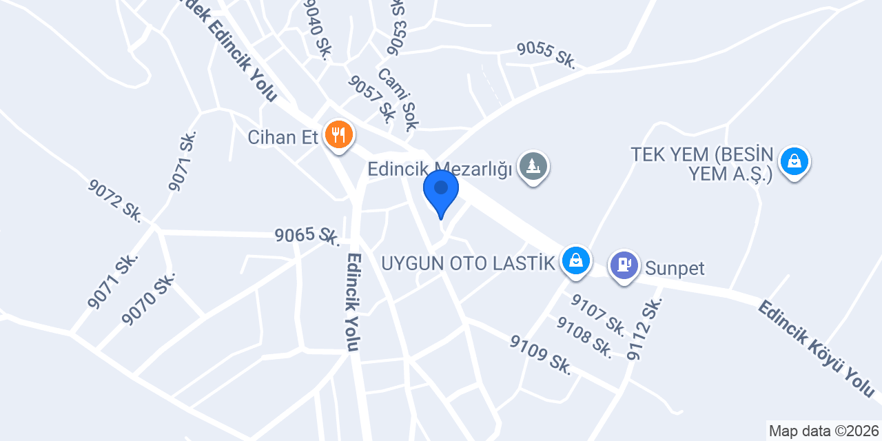 Edincik Belediyesi konumu