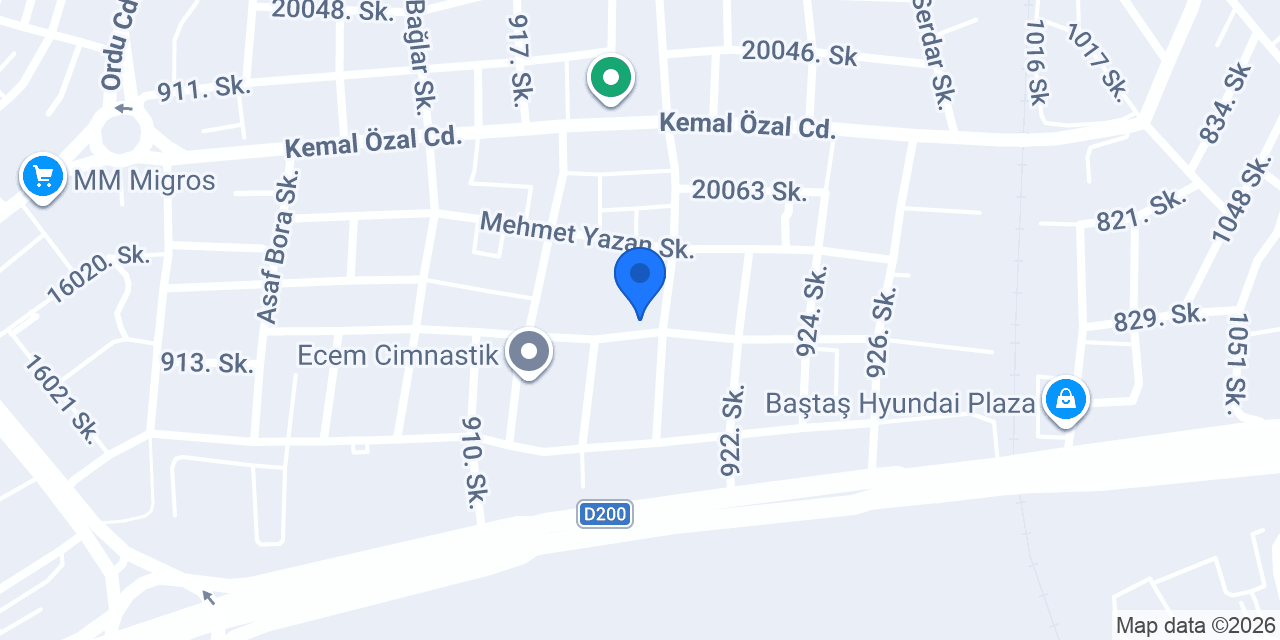 Eti Maden Ortaokulu konumu