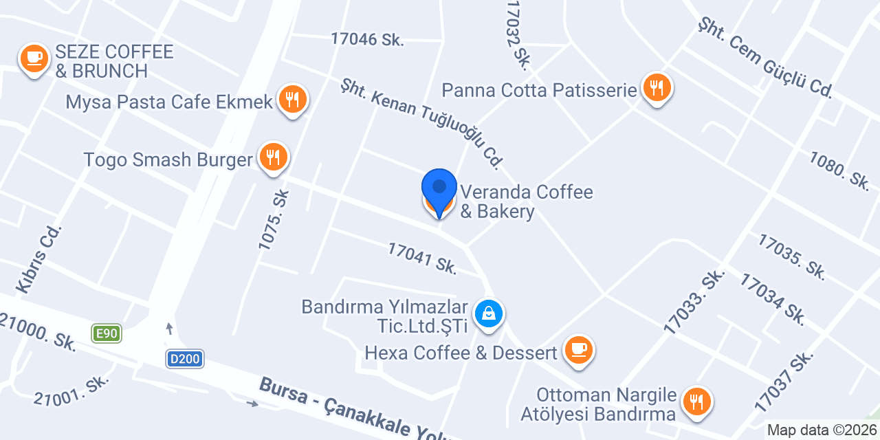 Veranda Coffee & Bakery konumu