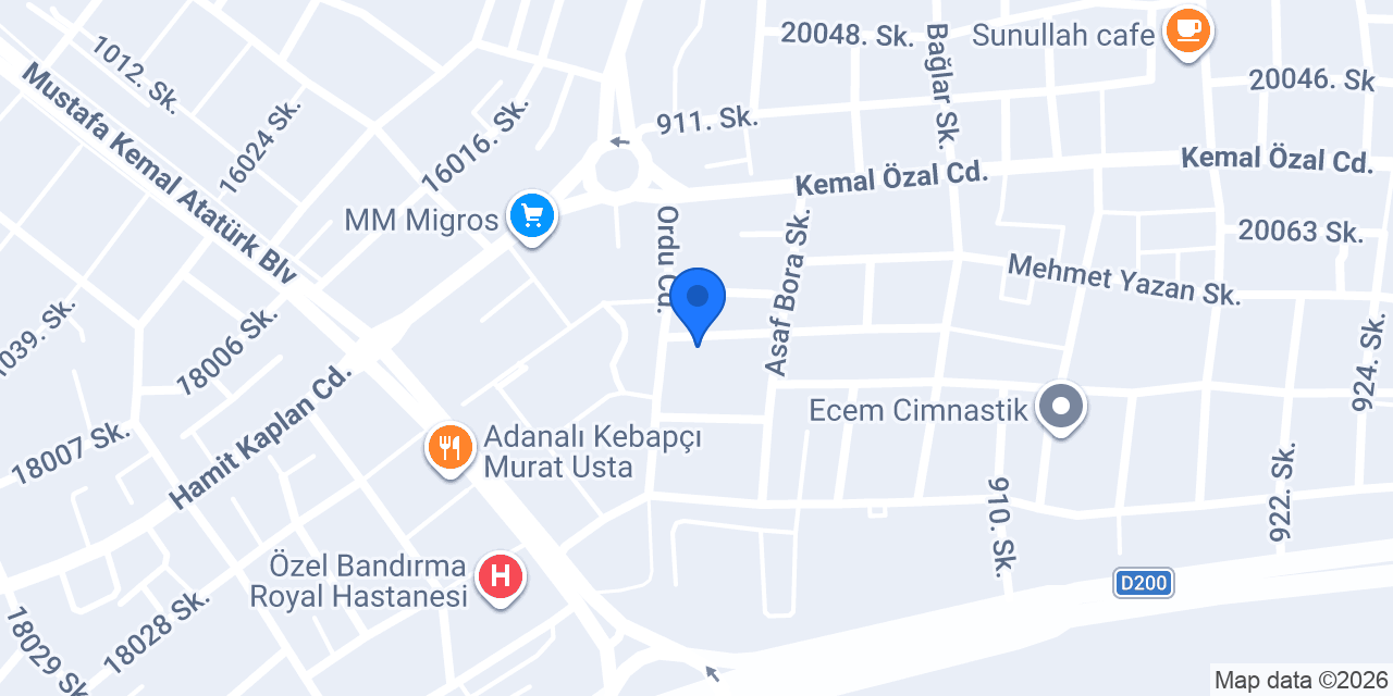 Mert Alüminyum konumu
