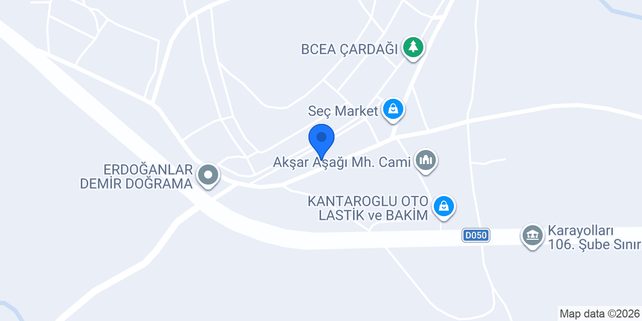 Akşar Ekmek Fırını konumu