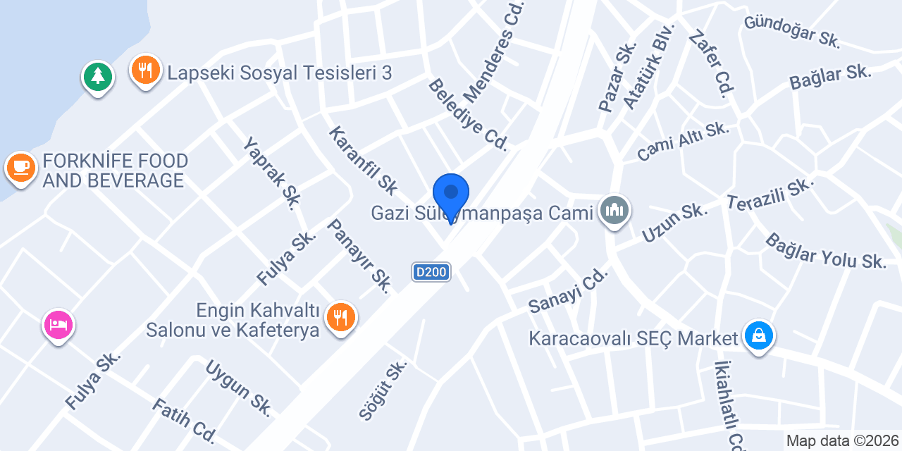 İnanlar Balık Evi konumu