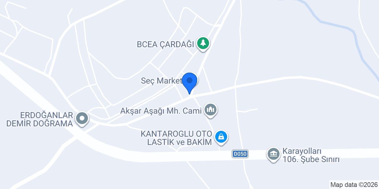 Akşar Nalbur konumu
