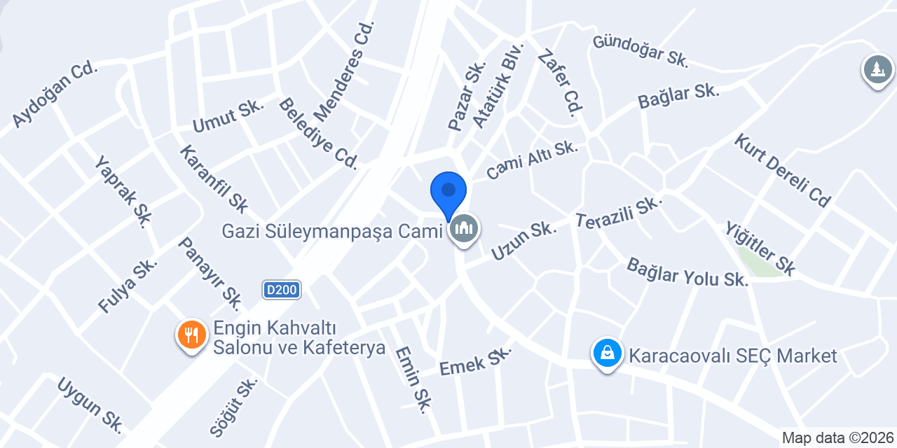 KARADAĞ DÖNER VE TANTUNİ Salonu konumu