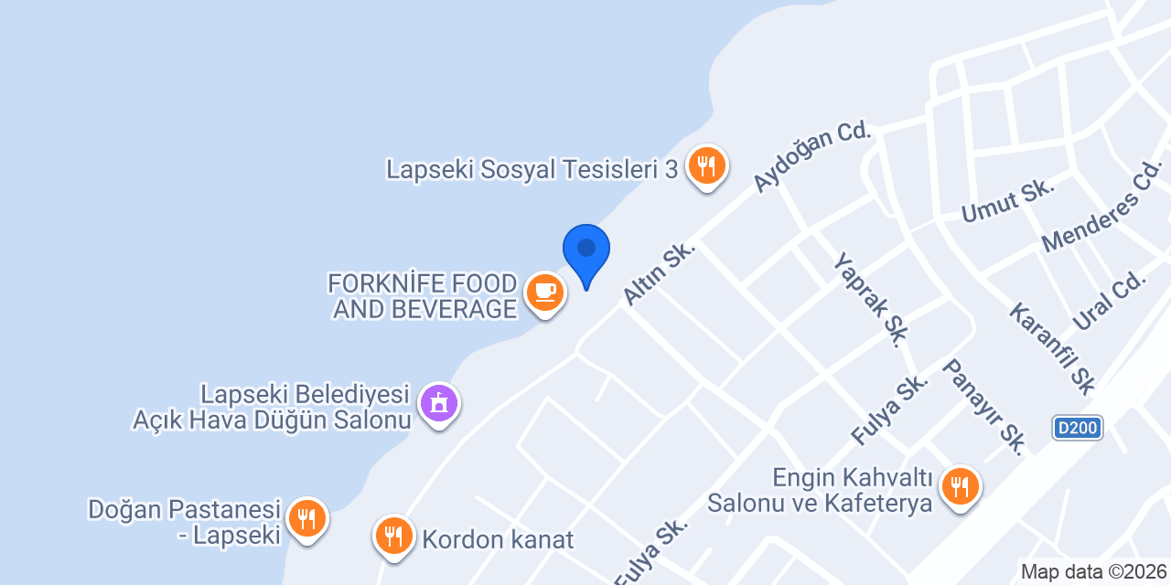 YALI WAFFLE LAPSEKİ konumu