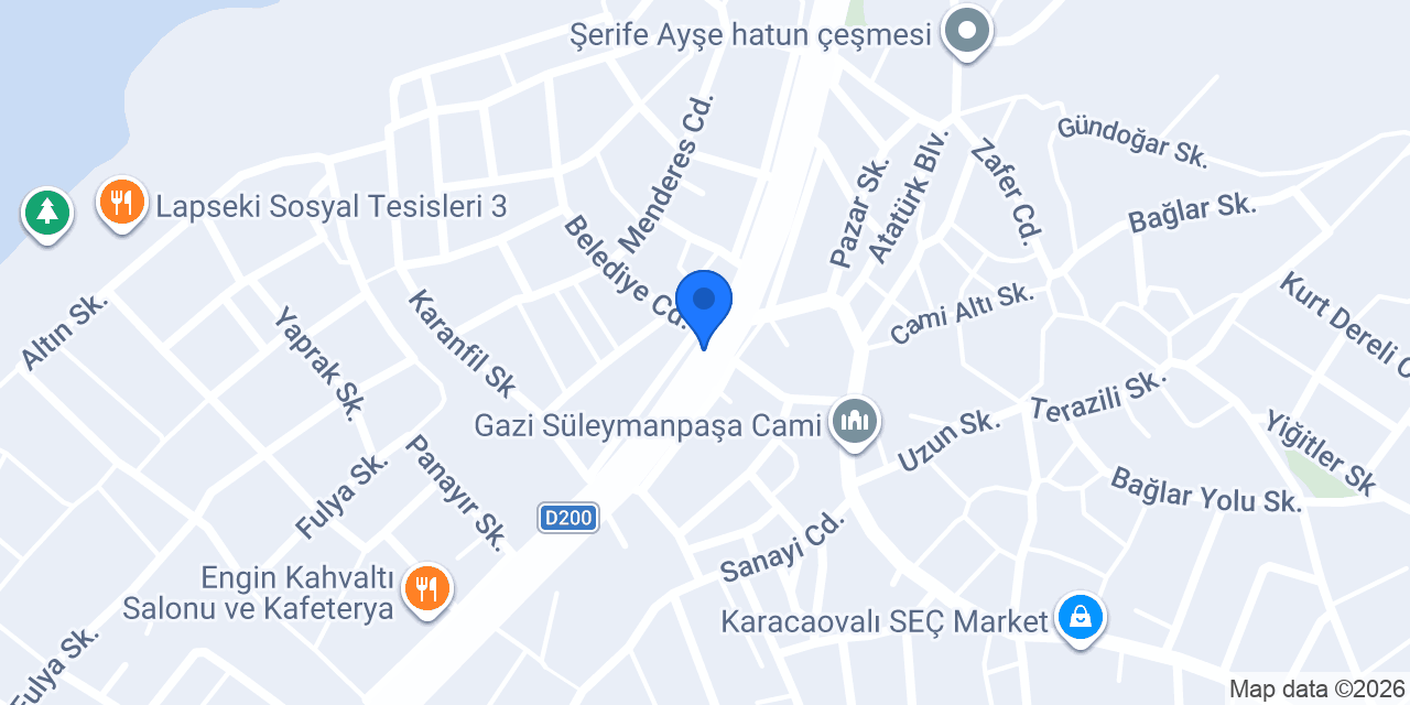 Aydın Pansiyon konumu