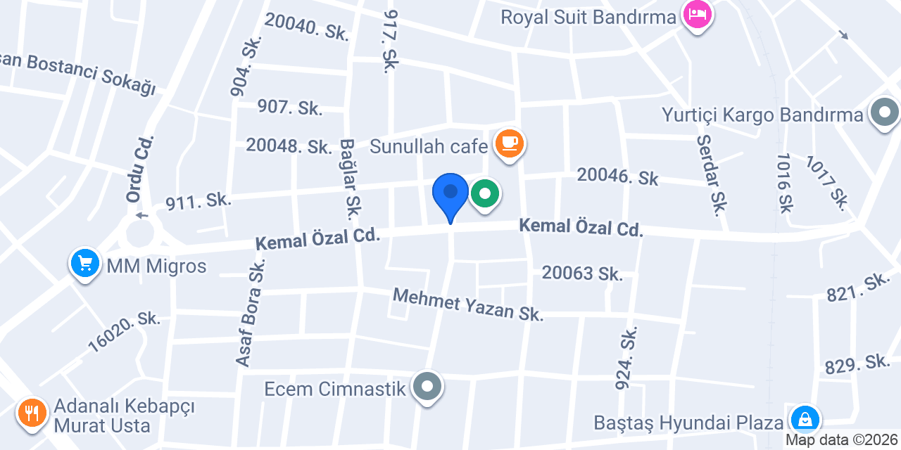 Panderma Cimnastik konumu