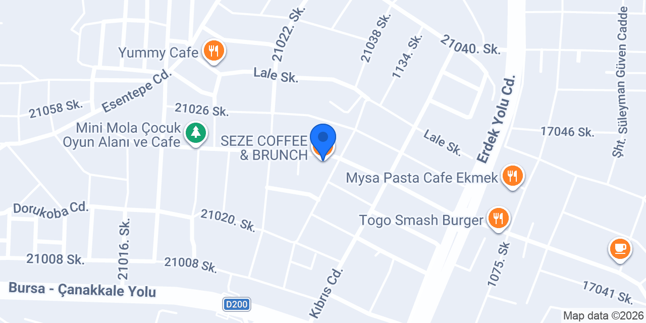 SEZE COFFEE & BRUNCH konumu