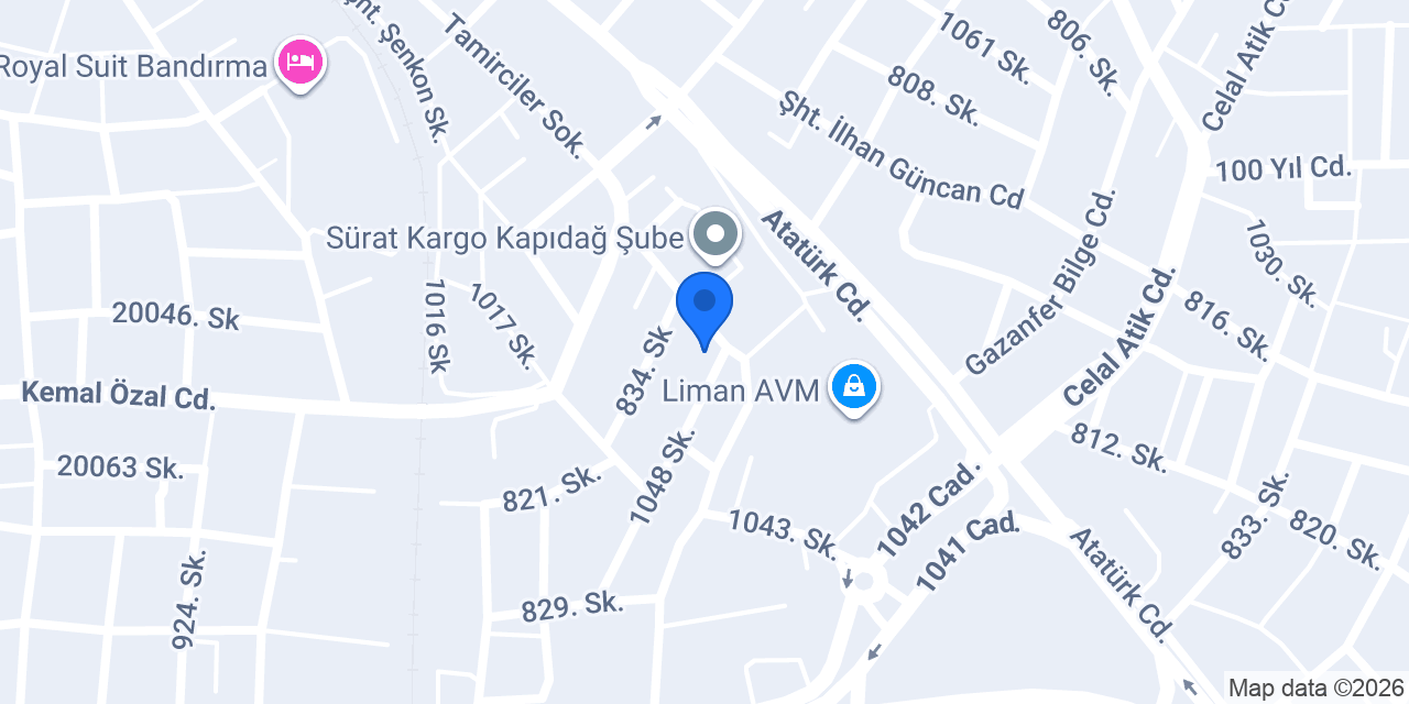 UPS KARGO BANDIRMA YENİ konumu