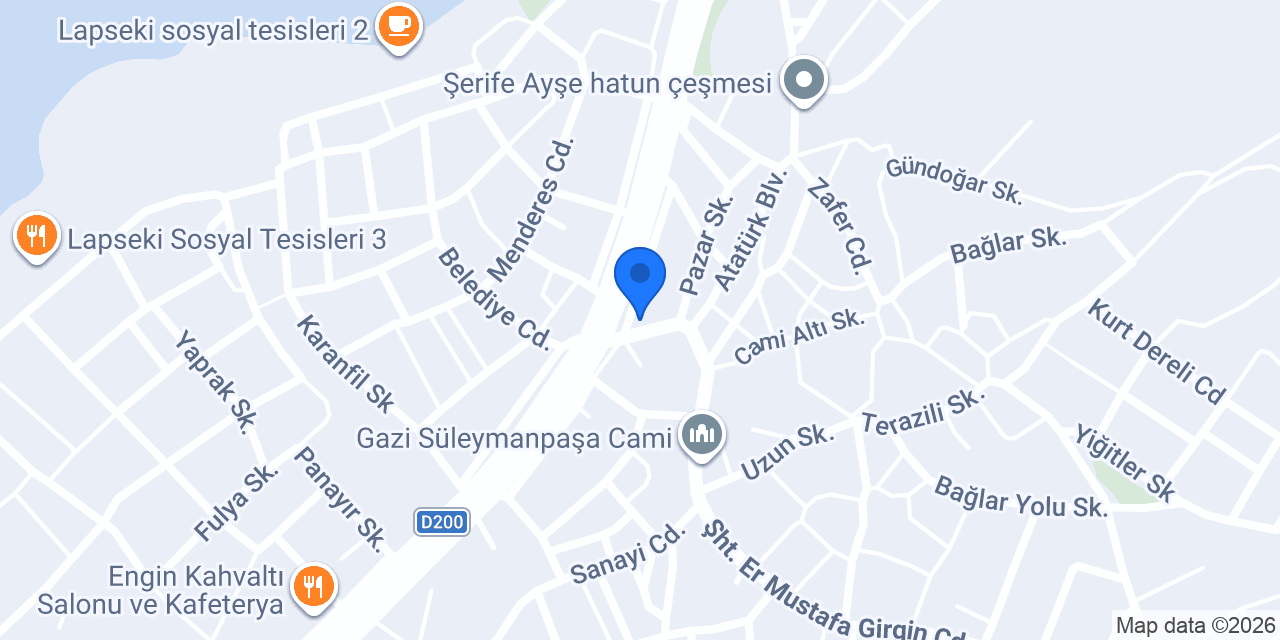 Tapu Müdürlüğü konumu