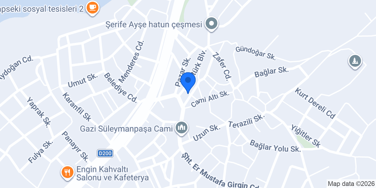 Taşkın kıraathanesi konumu