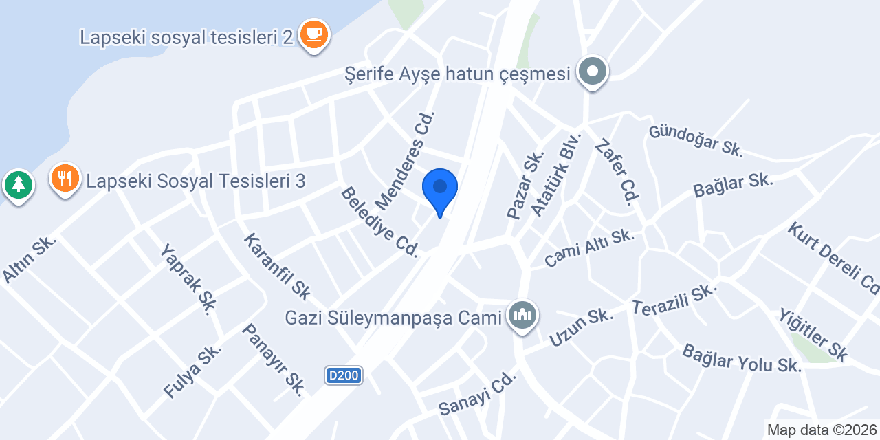 ÖzTural Döner Lapseki konumu