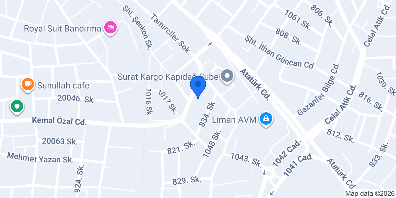 Bandırma Çalışkan Yapı Tic.Ltd.ŞTi. konumu