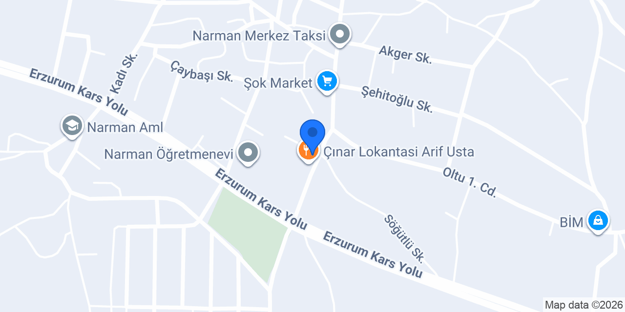 Halkbank Narman Şubesi konumu