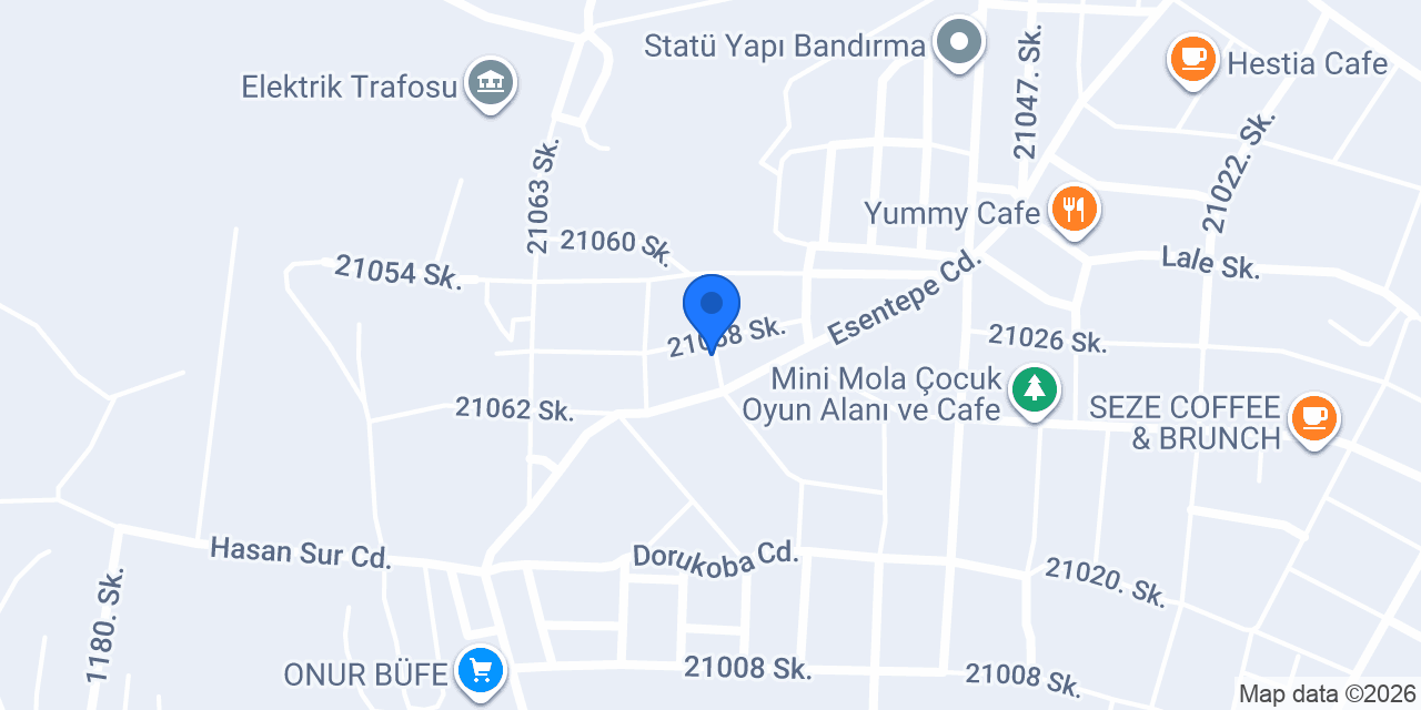 Bandırma Hayal Apart konumu