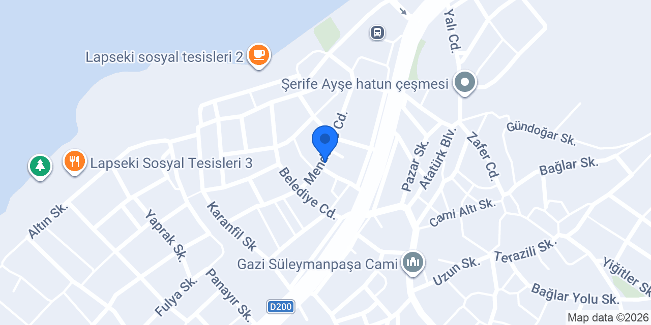 Lapseki Çalışkan Mobilya konumu