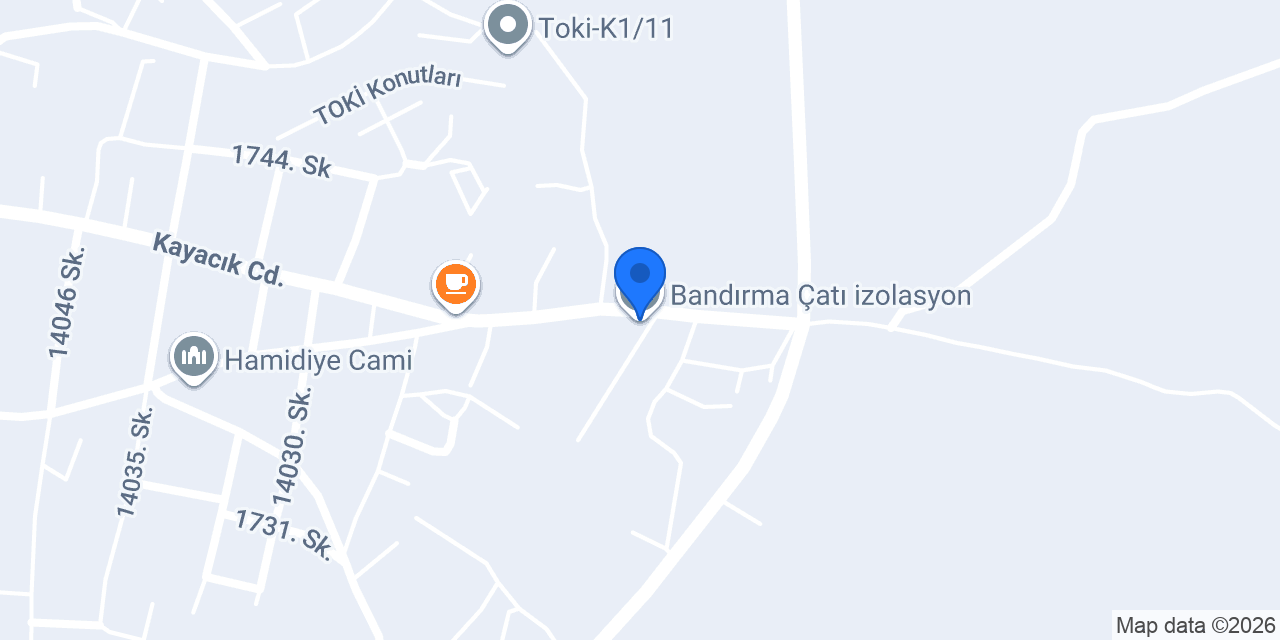 Bandırma Çatı izolasyon konumu