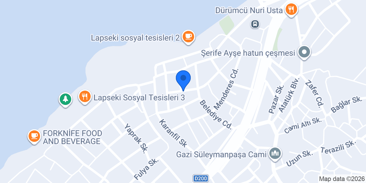 Ergin Manav Lapseki konumu