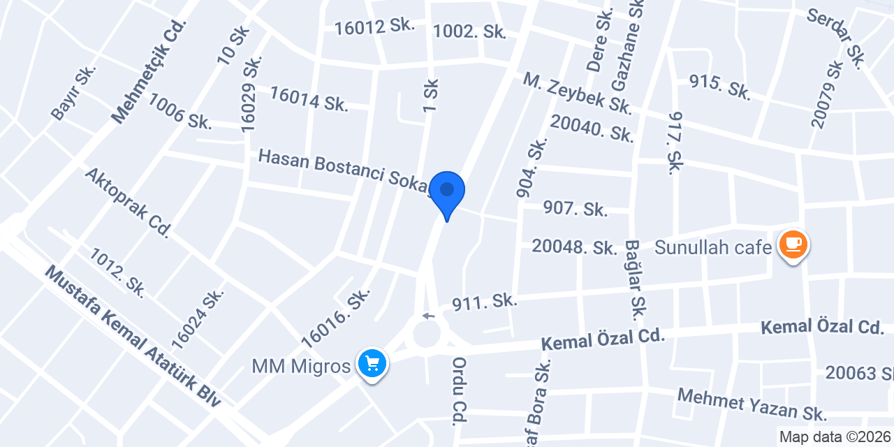 Eksen Yapı Market konumu