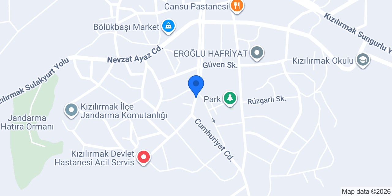 Devlet Hastanesi konumu