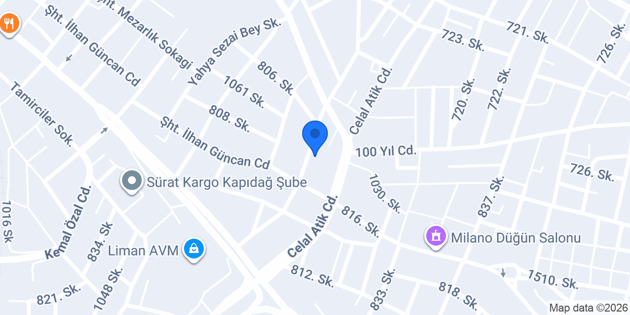 İdeal Çelik Yapı konumu