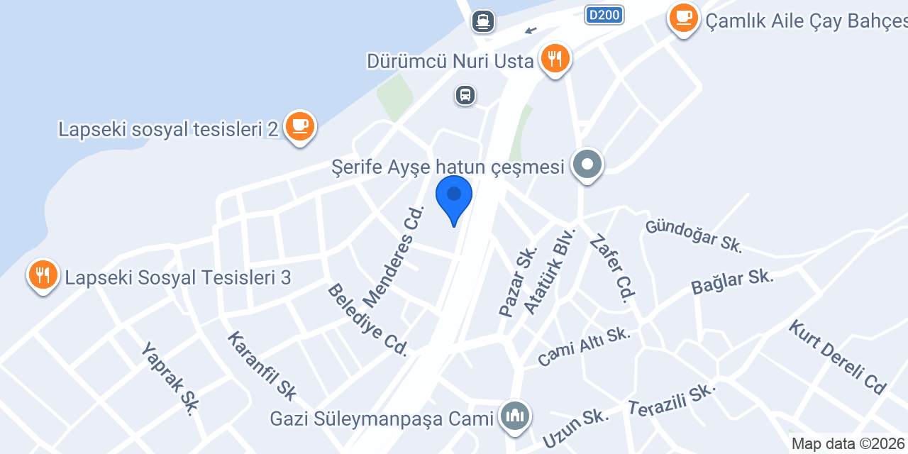 Ateş çiçekçilik konumu
