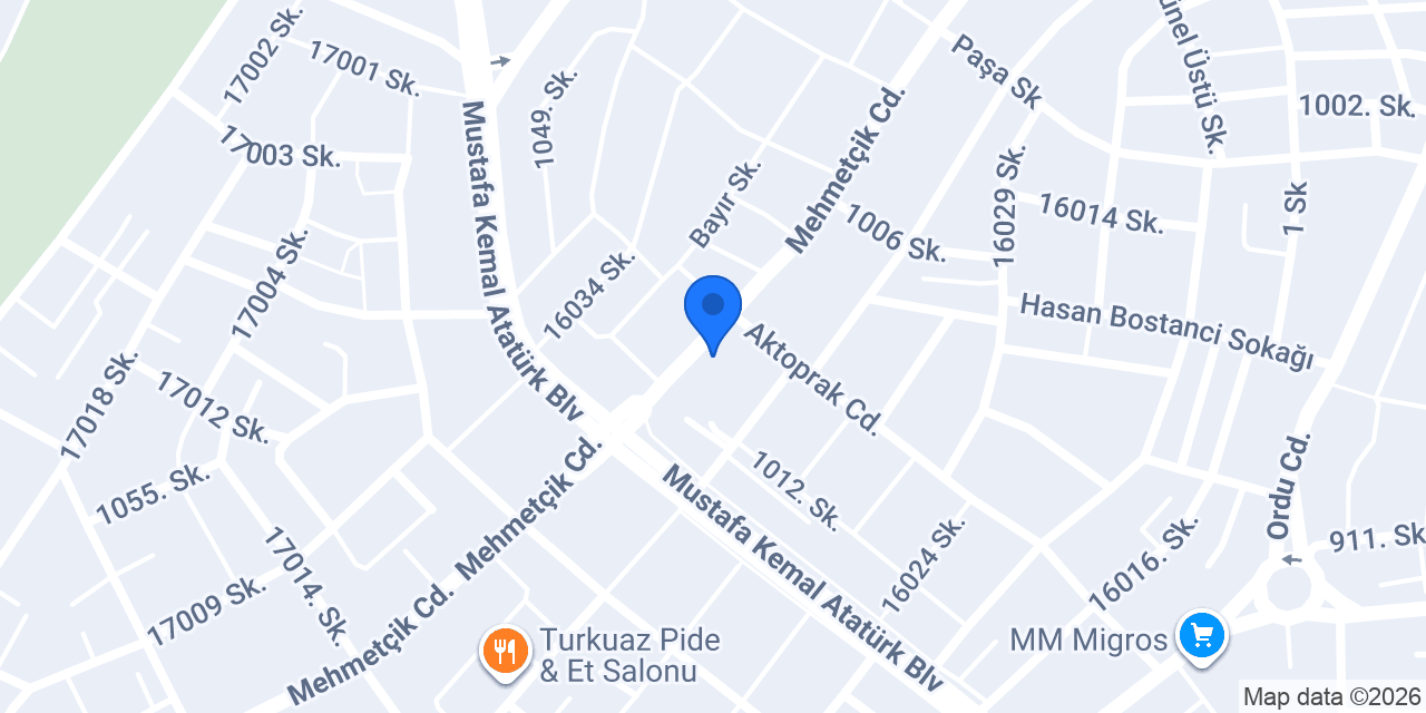 Panderma Proje Mimarlık & Mühendislik konumu