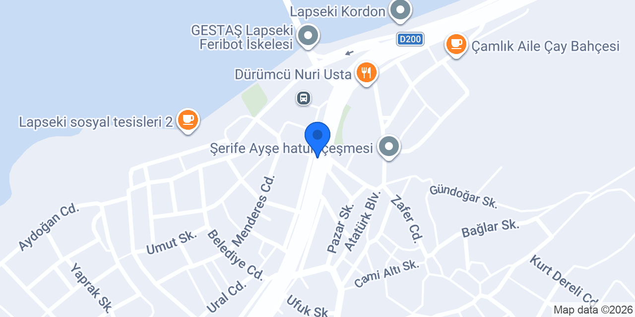 S.S. 21 Nolu Lapseki-Çardak Koop. konumu
