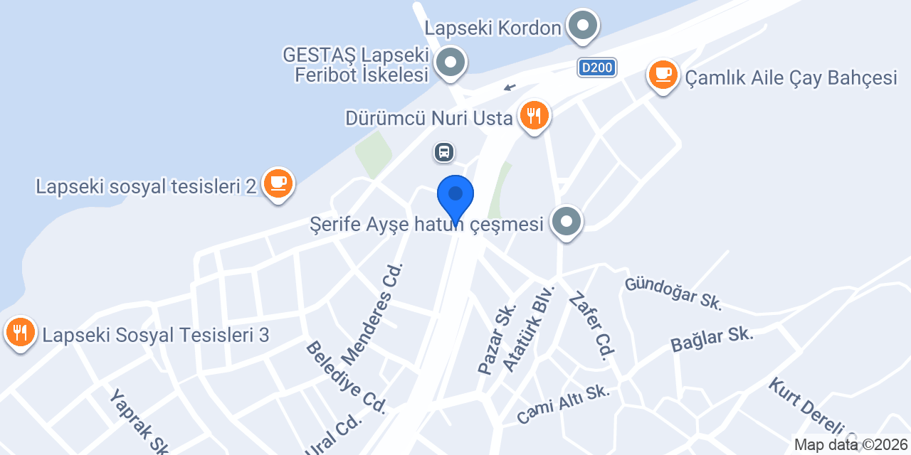 Lapseki Unlu Mamulleri konumu