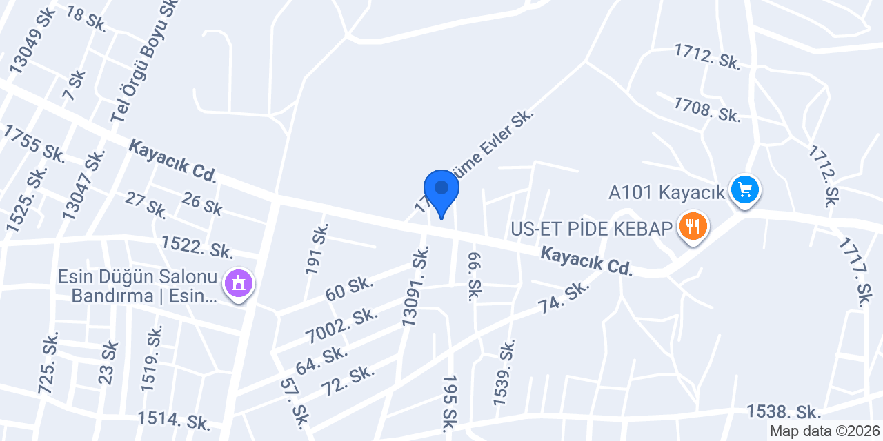 Servan Erkek Kuaförü konumu
