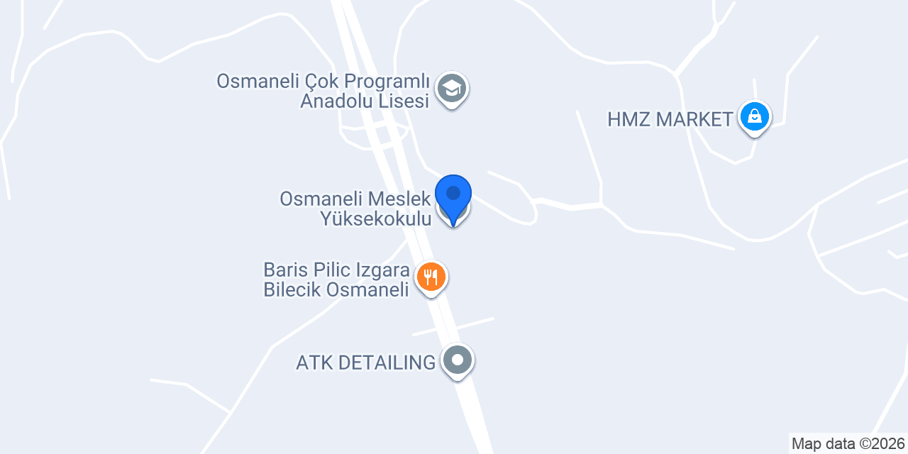 Osmaneli Meslek Yüksekokulu konumu