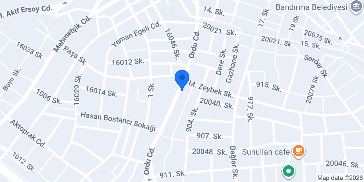 Hüseyin Yüzbaşılar Mobilya konumu