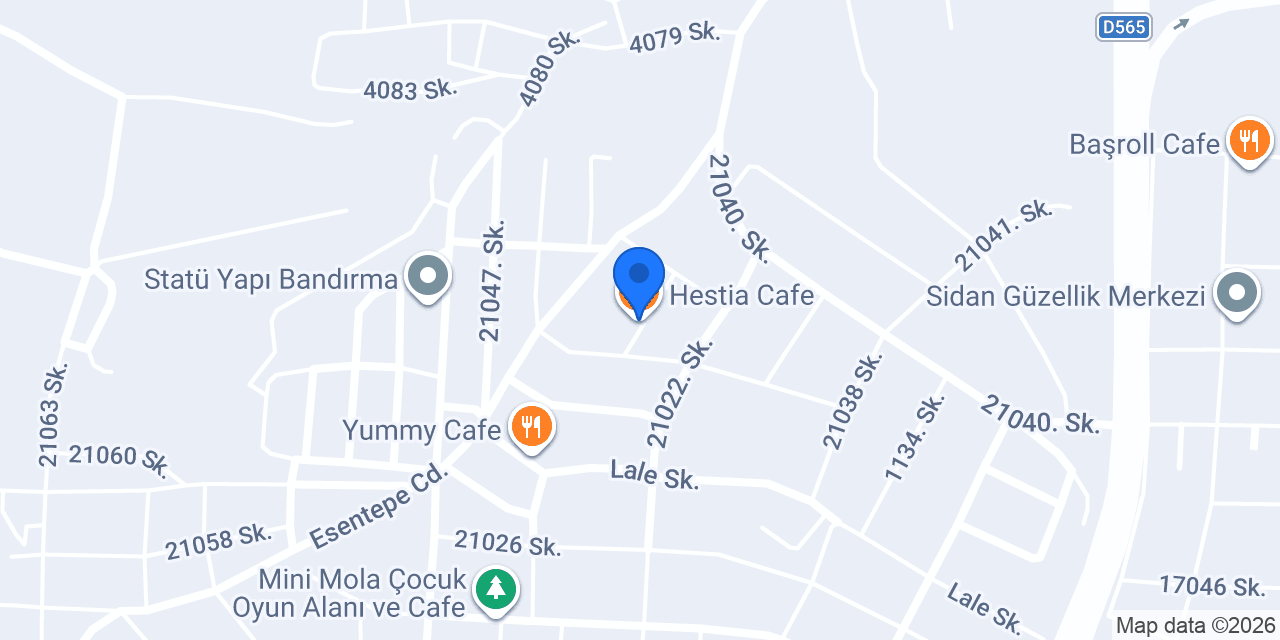 Hestia Cafe konumu