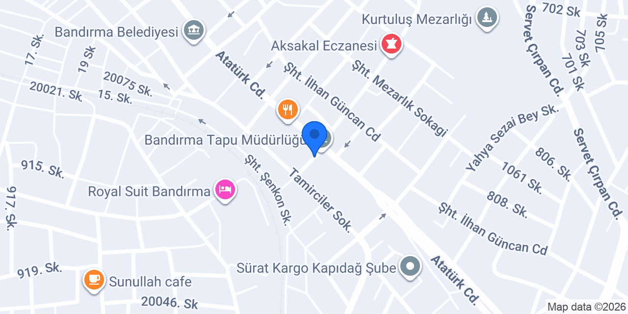 Kardeşler Boya Nalburiye İnş. Yapı malz. konumu
