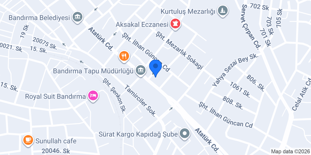 Bandırma Çetmen konumu