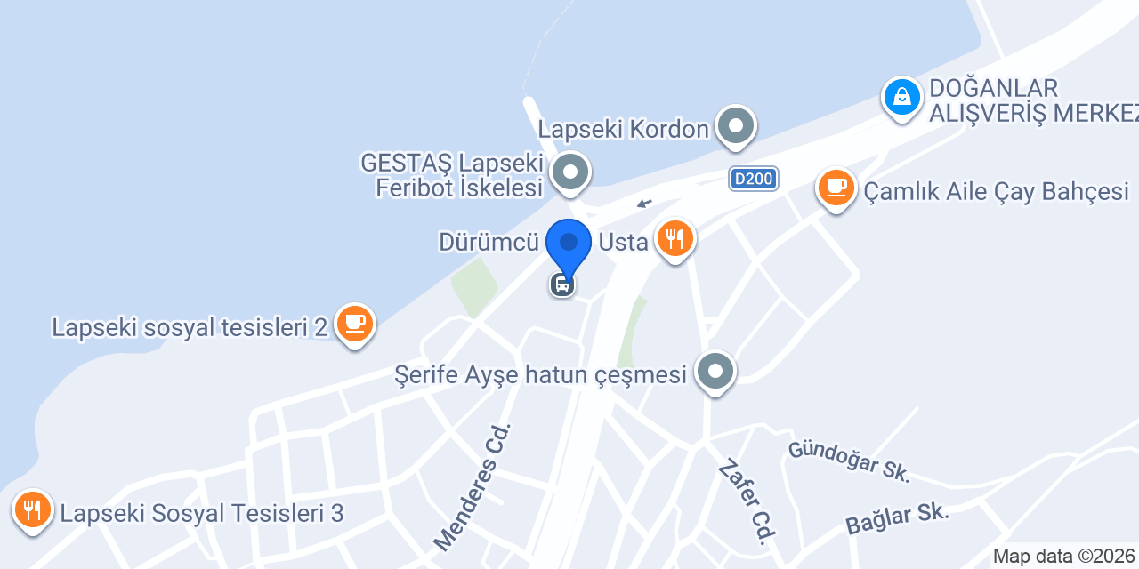 Ziraat Bankası Lapseki Şubesi konumu