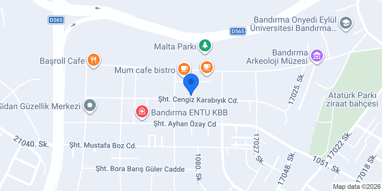 Bandırma Ece Park Kafe konumu